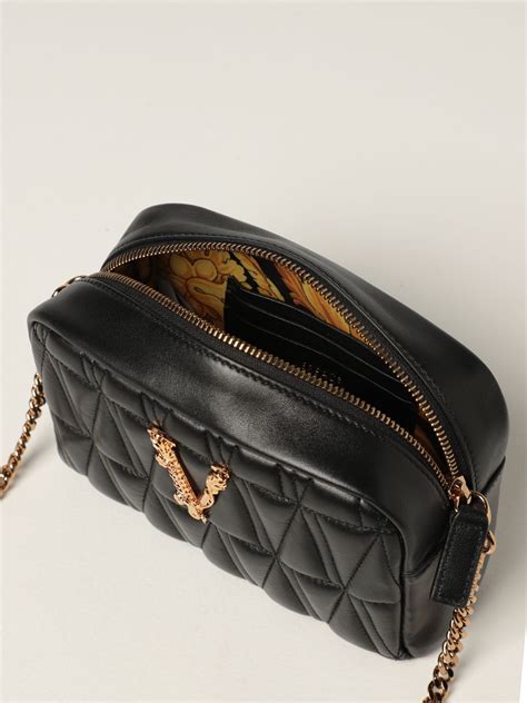 versace black crossbody|versace shoulder bags for women.